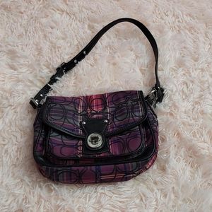 Y2K Plaid Coach Bag